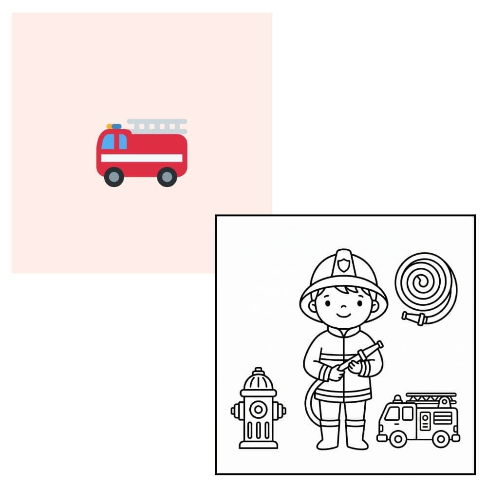 Exemple: thème vers coloriage